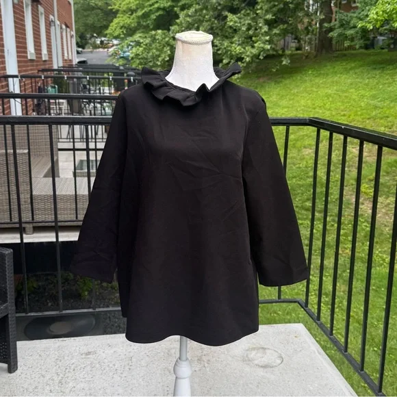 Tuckernuck  Black Faye Blouse Size XL - Picture 11 of 13